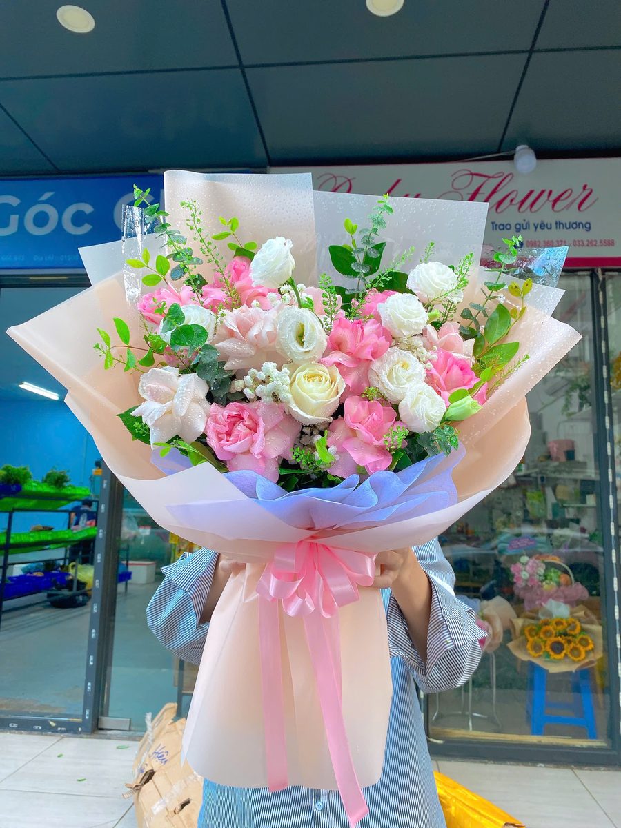 Bó hoa hồng pastel — mẫu 4290 MyMy Bakery