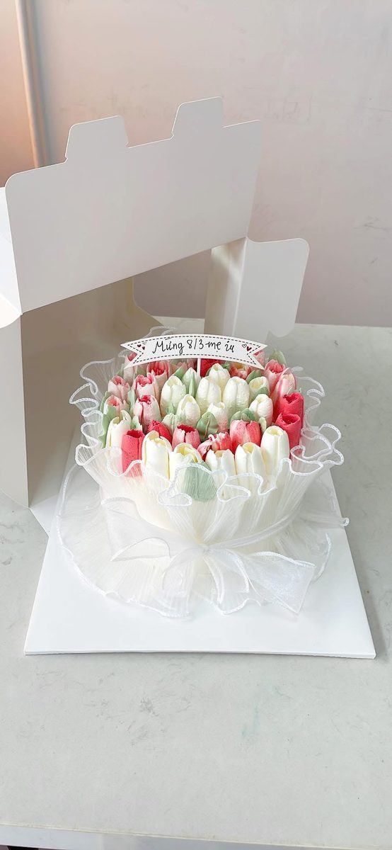 Bánh bó tulip kem — mẫu 4559 MyMy Bakery